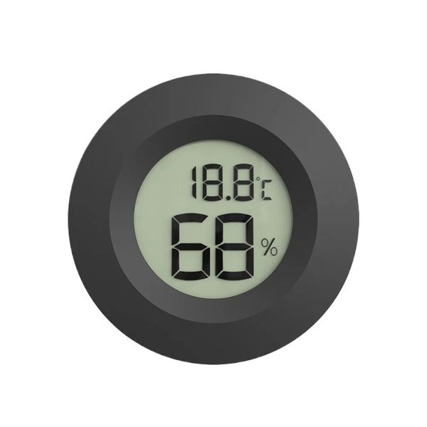 Electronic Thermometer Hygrometer Mini Round Indoor Digital LCD Hygrometer