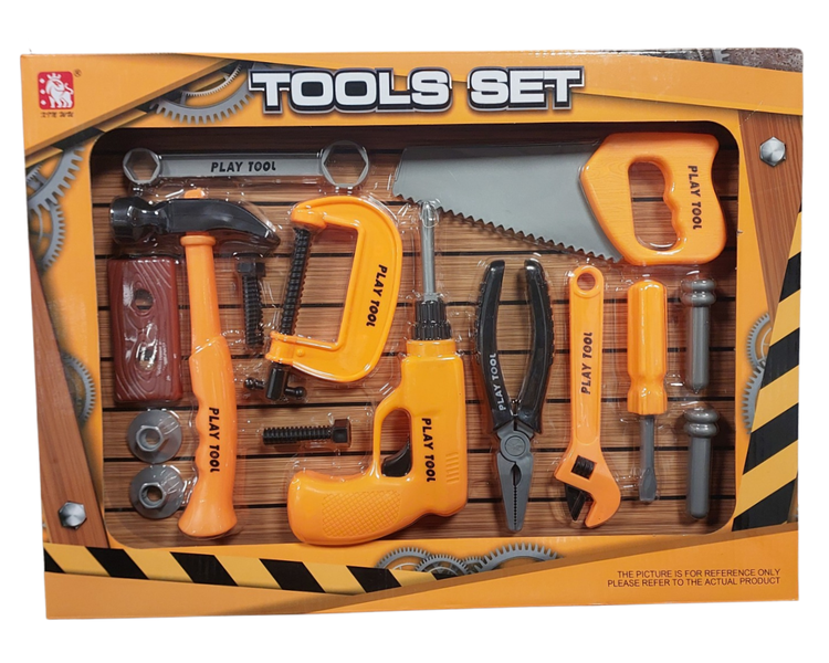 15 Piece Construction Tools Toy Set