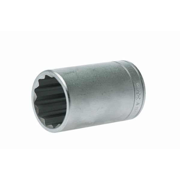 Teng Tools - 1/2 inch Drive 12 Point Deep Socket 36mm - M120636-C