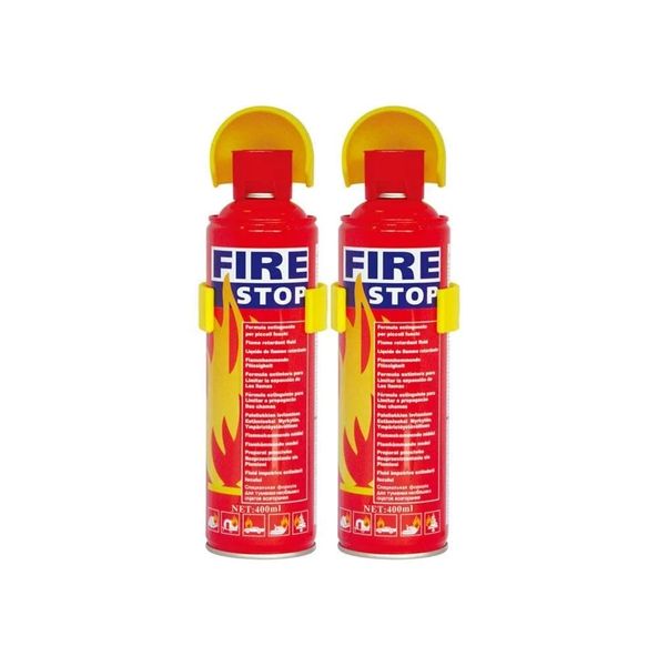 1000mlFire Stop Portable Fire Extinguisher with Mounting Bracket-(Set Of 2)