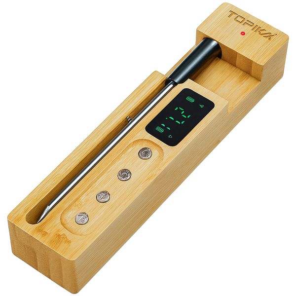 Topika - Smart Bluetooth Meat Thermometer, IP68 Waterproof, App Control