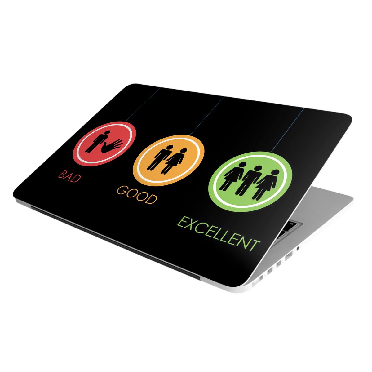 Laptop Skin/Sticker Bad Good Ex Shop Today. Get it Tomorrow