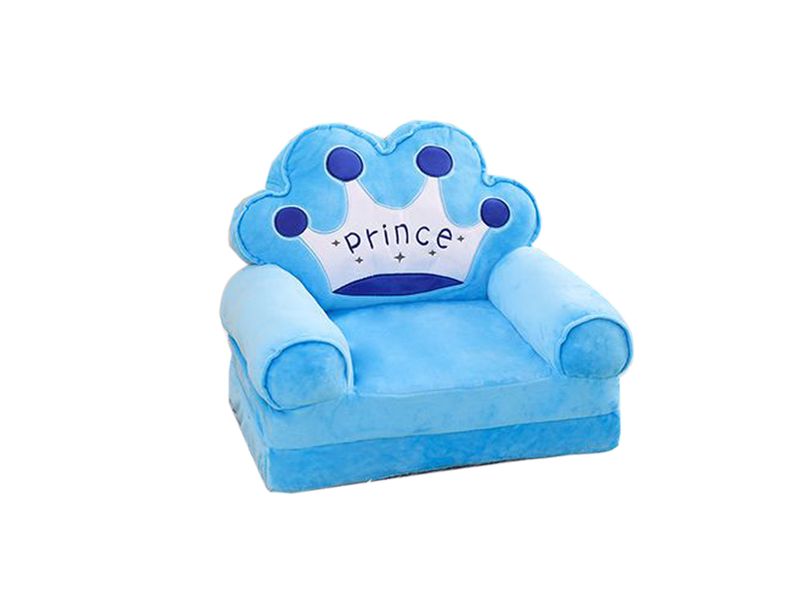 Princess and Prince Baby Sofa Chair Lazy Tatami Single Cushion-Blue
