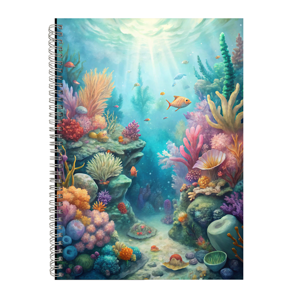 Underwater Coral Reef Gift Idea Writing Book Notepad Notebook A4 504