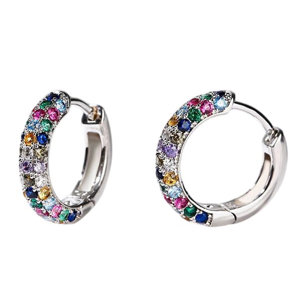 Rainbow Cubic Zirconia Ladies Ear Cuffs Fashion Hoop