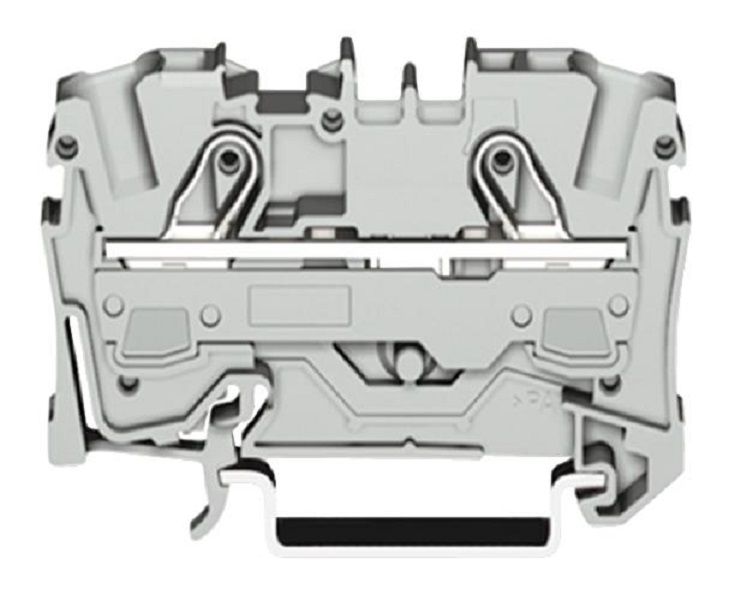 Wago (2006-1207) DIN Rail Mount Terminal Block, 2 Ways, 20 AWG, 8 AWG