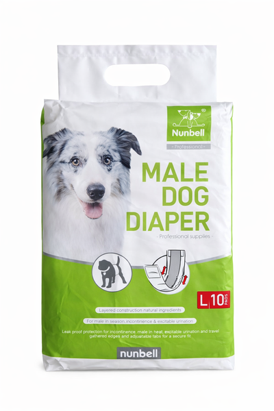 Large Male Dog Diapers - 10 Pack