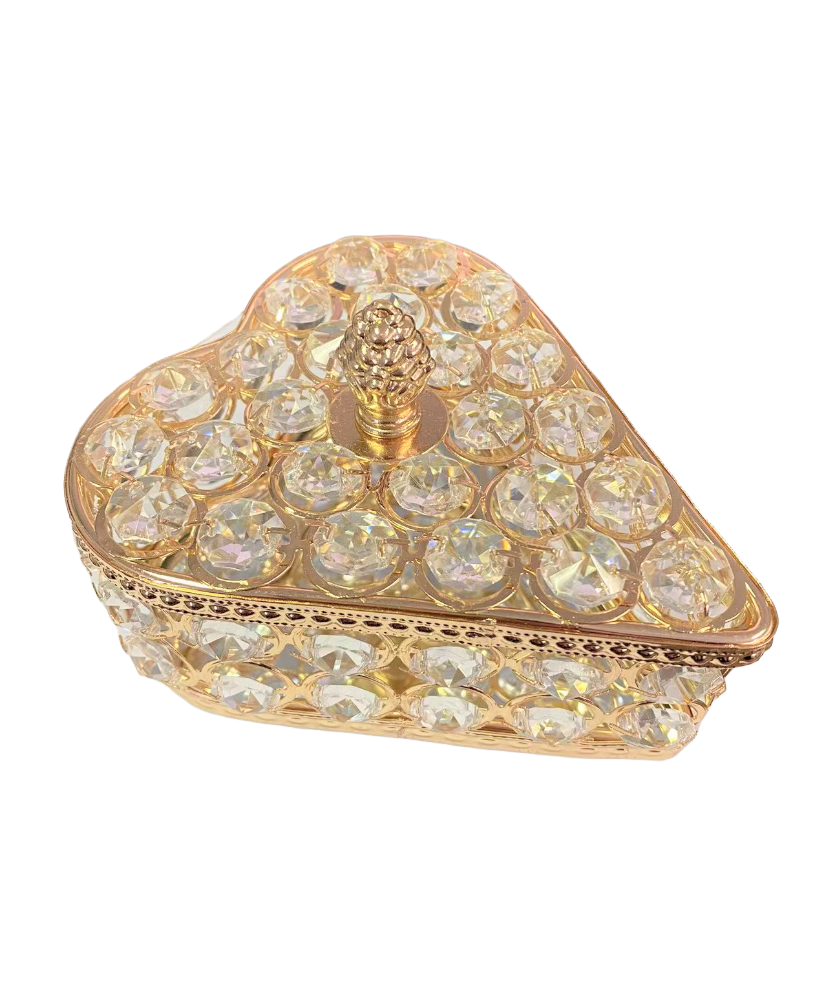 Crystal Jewelry / Makeup Box Storage Organizer Box Heart Design Buy