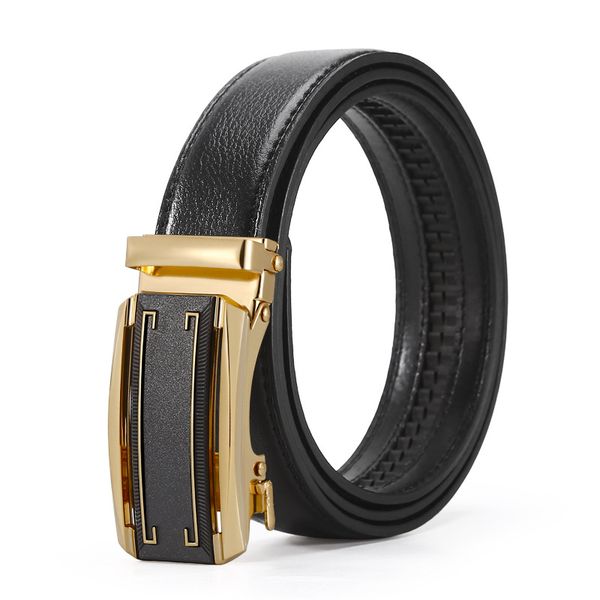 Premium Men Belt Business Casual Fashion Automatic Buckle Adjustable Length