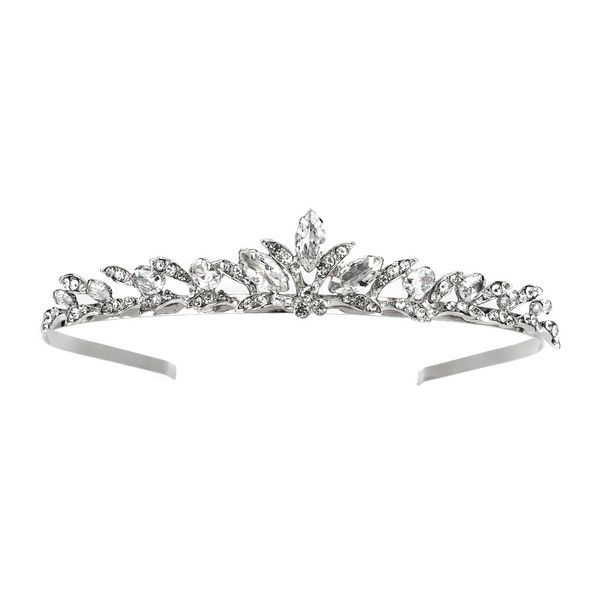 Mermaid Style Tiara for Women and Girls - Crystal Headband - Silver