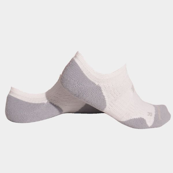 Breeth Cushioned Coolmax Quick-Dry Seamless Performance Secret Socks White