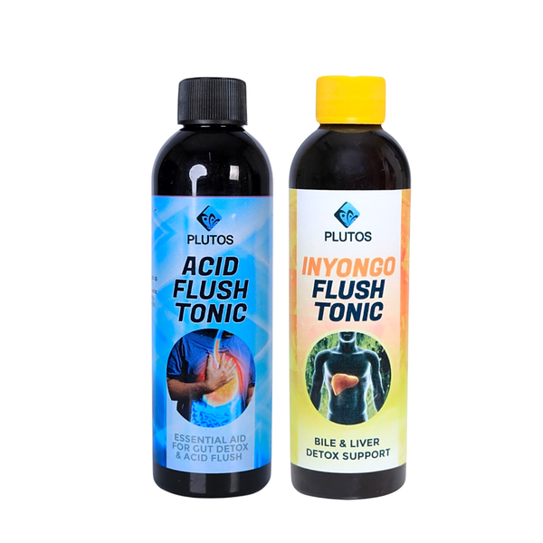 Plutos Acid Flush Tonic and Inyongo Flush Tonic