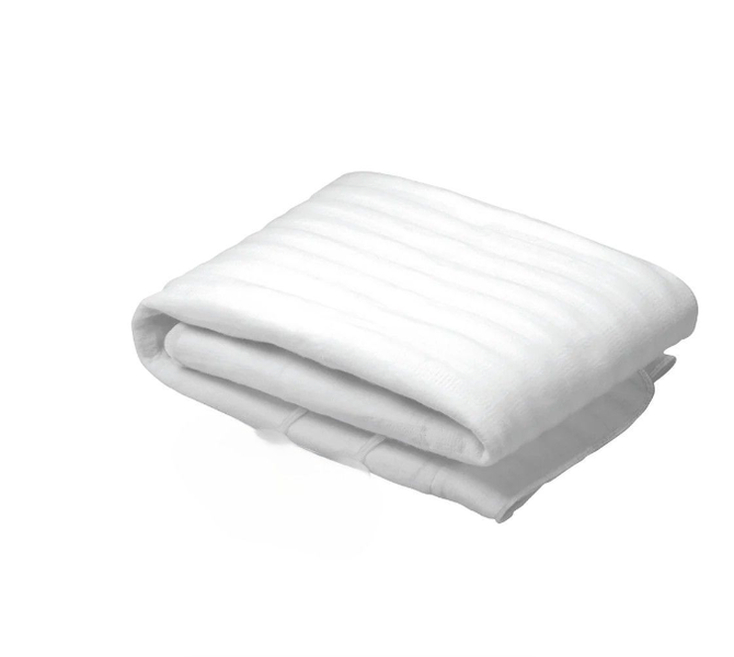 White Three Quarter (3/4) Non Fitted Electric Blanket -110cm x 150cm