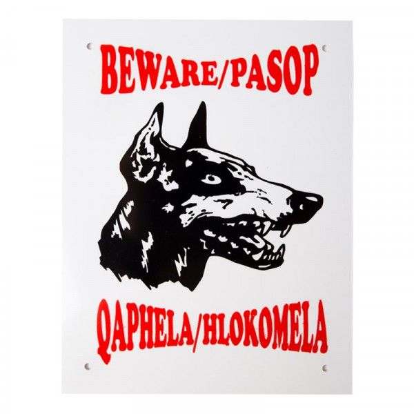 Bulk Pack 2 x Complete Beware Doberman Warning Sign