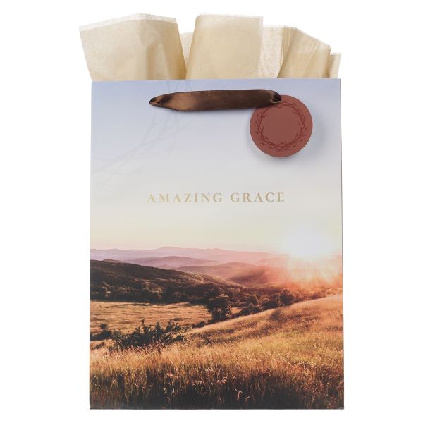 Portrait Gift Bag with Gift Tag - Amazing Grace Crown of Thorns