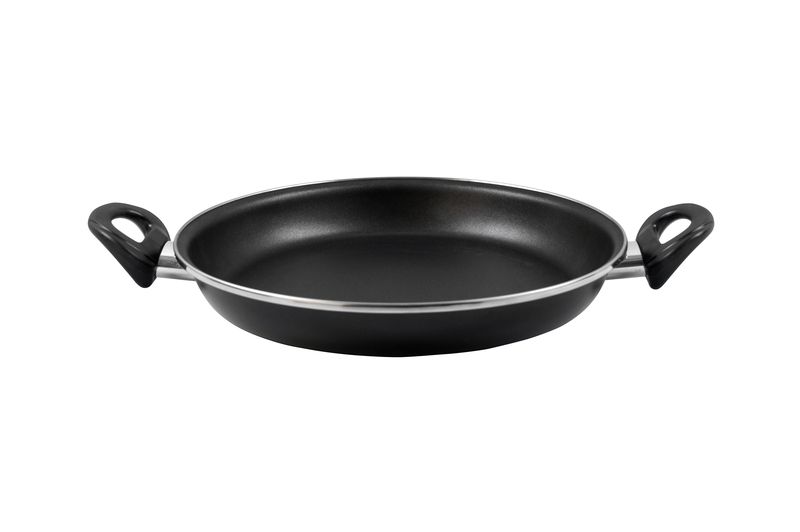 Magefesa - 34cm Enamelled Paella Pan - Black - Vitroceramic Cookware