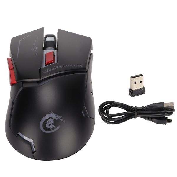 Wireless Mouse Gaming Adjustable Rechargeable