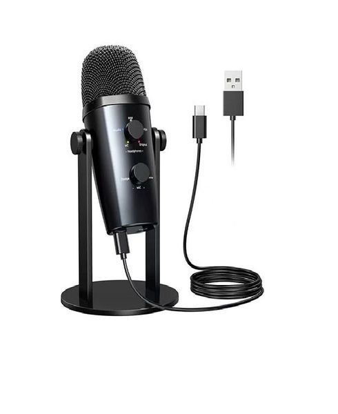 USB Microphone For Podcasting Gaming Streaming Recording Mc-PW10