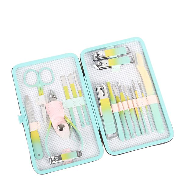 18 In 1 Gradient Nail Clipper Set, Nail And Foot Tools,Personal Care Tools