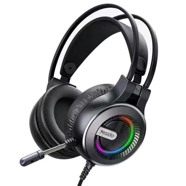 Computer wired Gaming headset With mic and RGB Lighting EK02