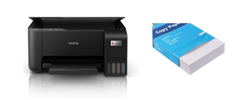 Epson EcoTank L3210 Multifunction Colour Inkjet Printer + Ream of Paper