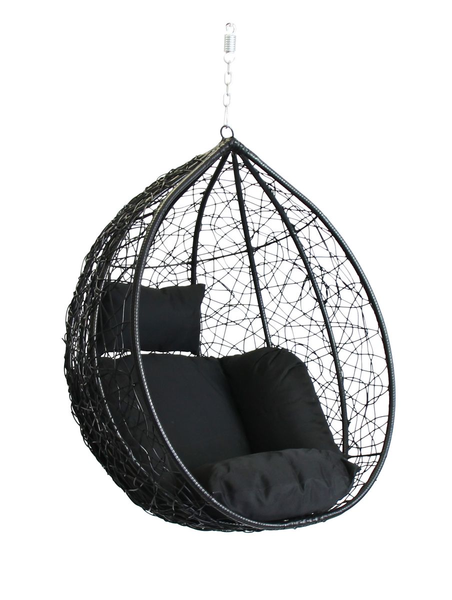 Crete Swing Pod Chair 85cm Black Buy Online in South Africa
