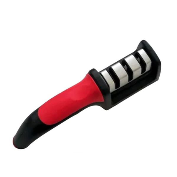 Professional Sturdy Non Slip Grip 3 Stage Knives Sharpener With ReVibe Pem