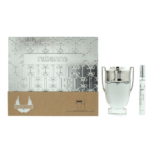 Paco Rabanne Invictus 2 Piece Set EDT 100ml + EDT (Parallel Import)