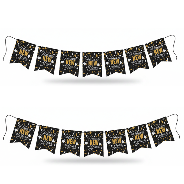 New Year Party Banner - 2 Pack