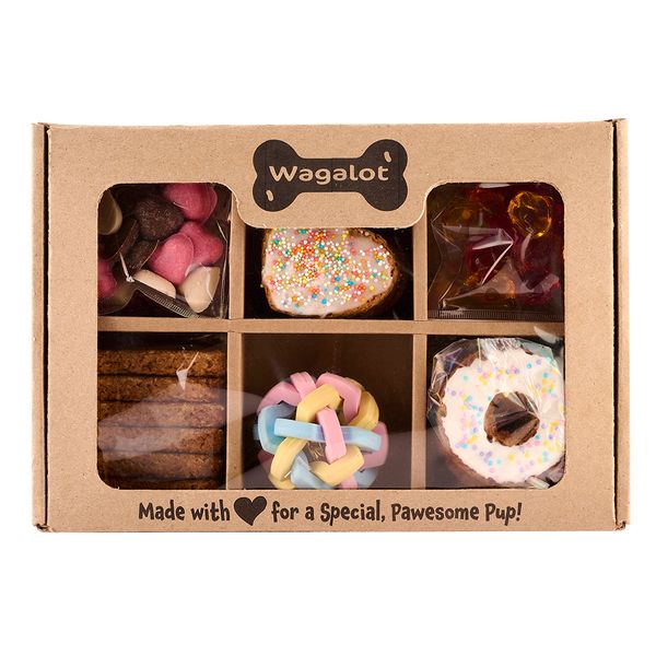 Wagalot 6 Piece Treat Box with Toy