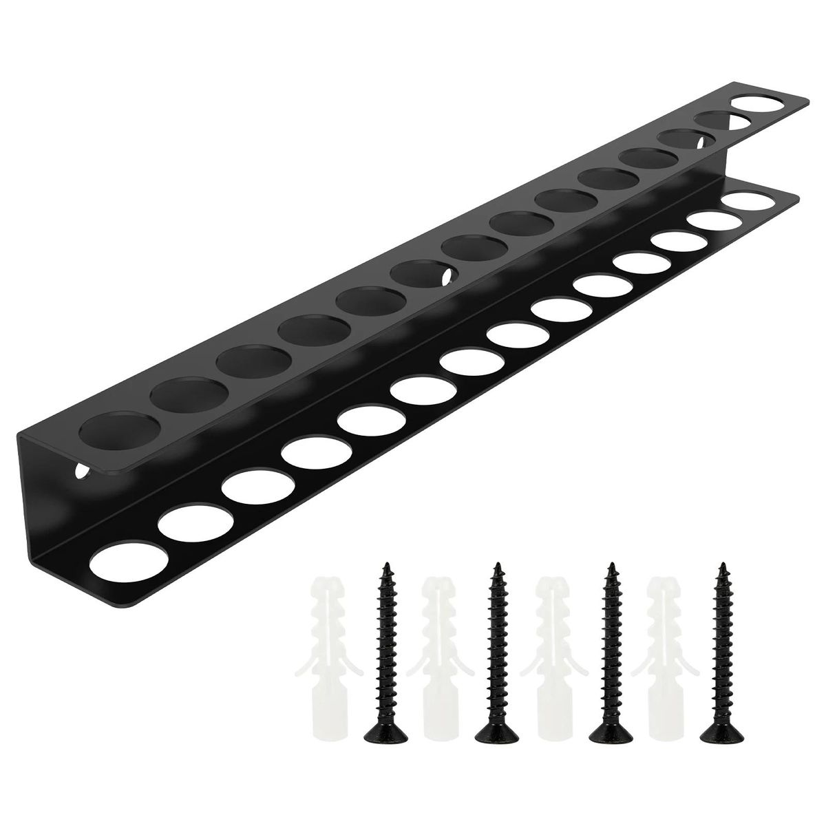 Screwdriver Manager Tool Wall Mounted 14 Hole Hardware Tool Storage