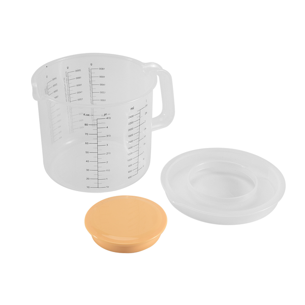 Plastic Ounce Measuring Cups and Mixing Pitcher for Baking with Lid Liquid