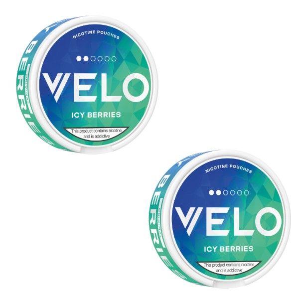 Velo Mini Nicotine Pouches - Icy Berries 6mg - 2 Pack (30 Pouches)