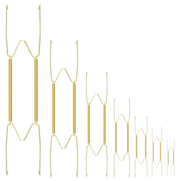 Decor Expandable Adhesive Display Metal Plate Hanger Rack - Set of 7
