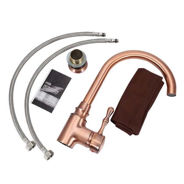 Traditional Retro Kitchen Sink Mixer Tap Brass Faucet Home Use