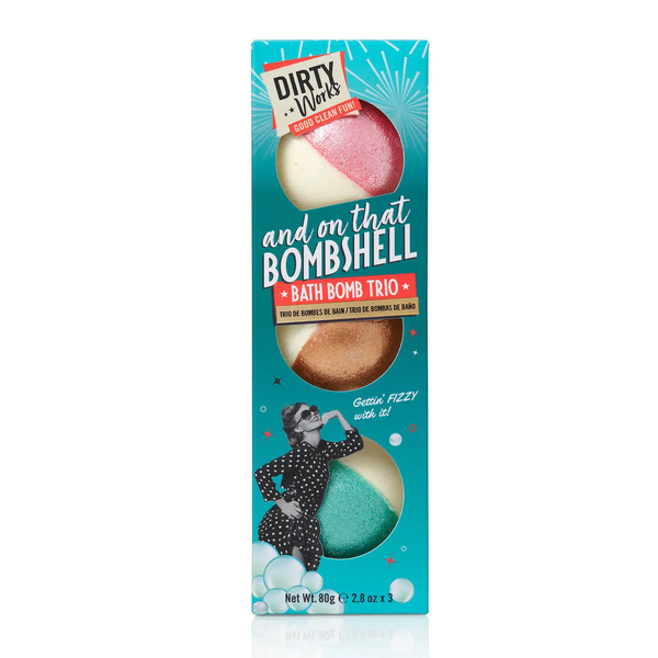 Dirty Works and on that Bombshell - 3x Large 80g Fizz Balls
