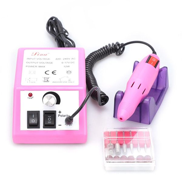 Electric Nail Drill Manicure / Pedicure Machine / Gel, Acrylic Nails Pink