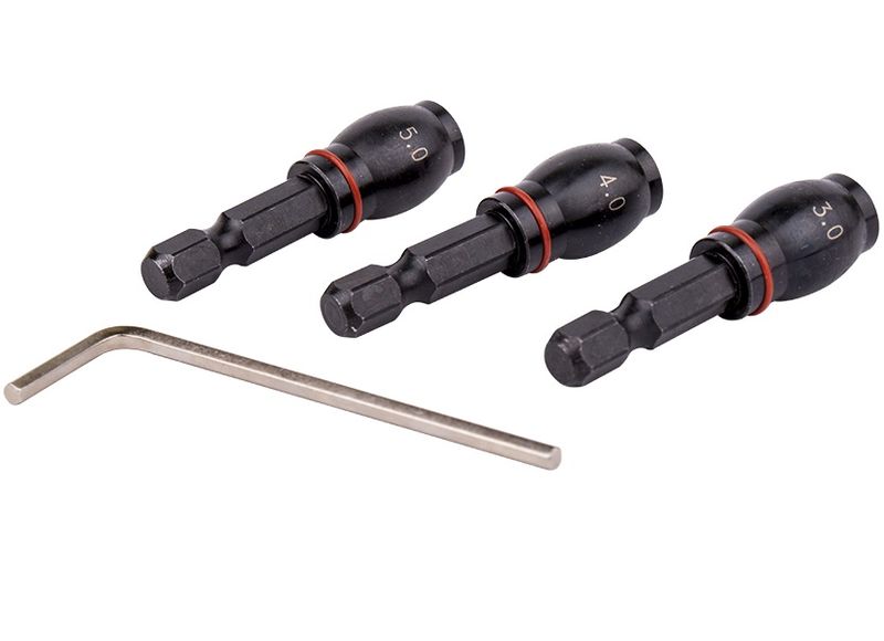 Tork Craft - Drill Bit Adaptor Set - 3 Piece - Female - Round
