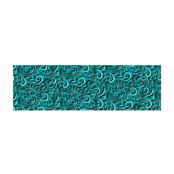 Teal And Swirls Drum Decoupage