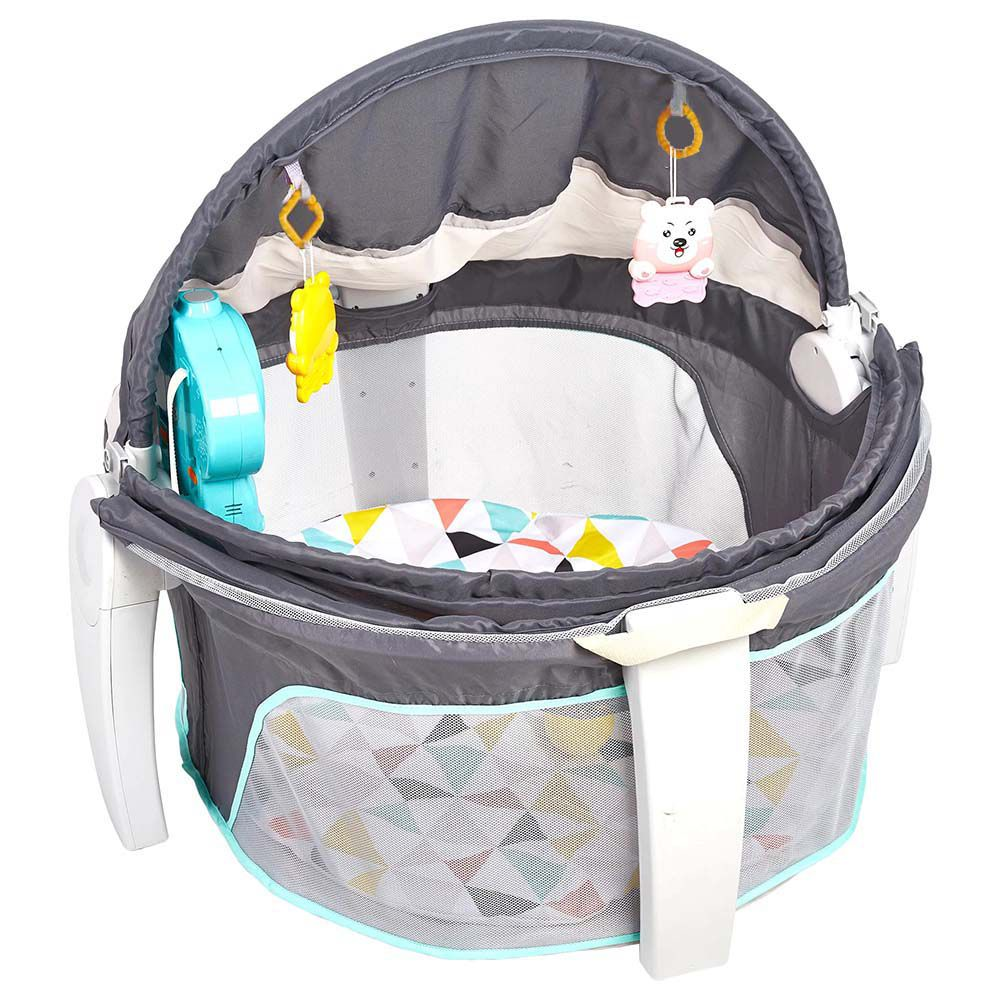 4in1 Foldable Baby With Hanging Toys Grey Shop Today