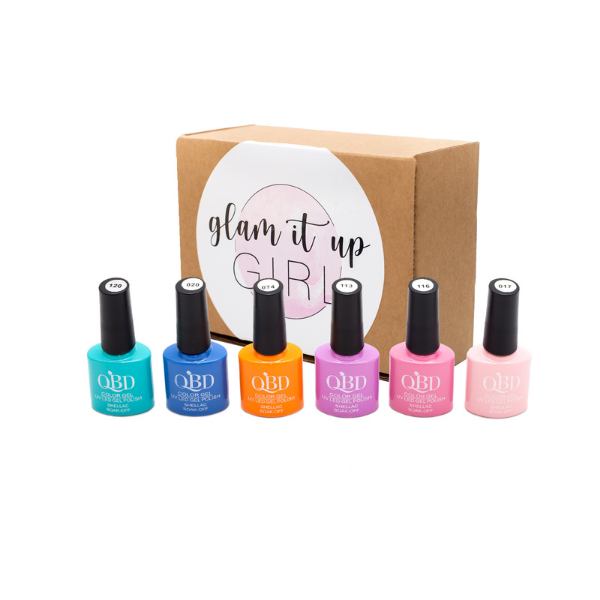 Glam It Up Girl UV Gel Nail Polish - Pastel Shellac Colour Kit