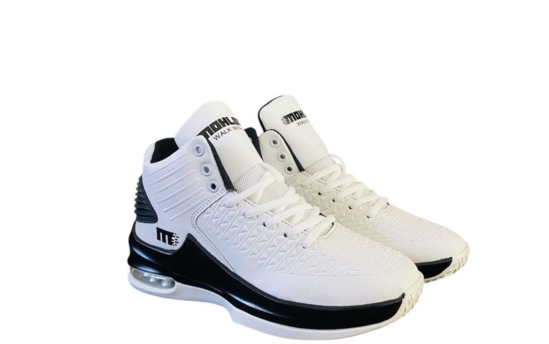 Mohlomi Basketball Leather Sneakers White image
