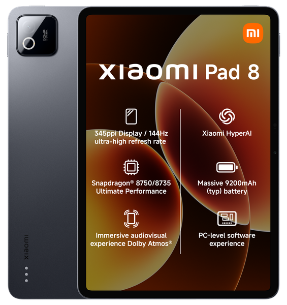 Xiaomi Pad 8 11.2" 256GB Wi-Fi Only Tablet - Grey