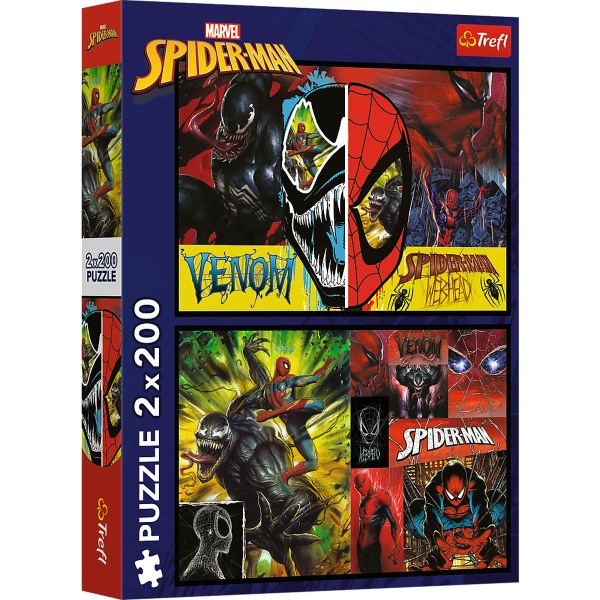 Puzzles - "2x200" - Spider-Man Day And Night/Marvel Spiderman FSC Mix 70%