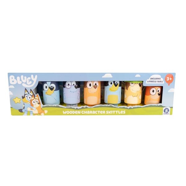 Bluey Wooden Character Skittles
