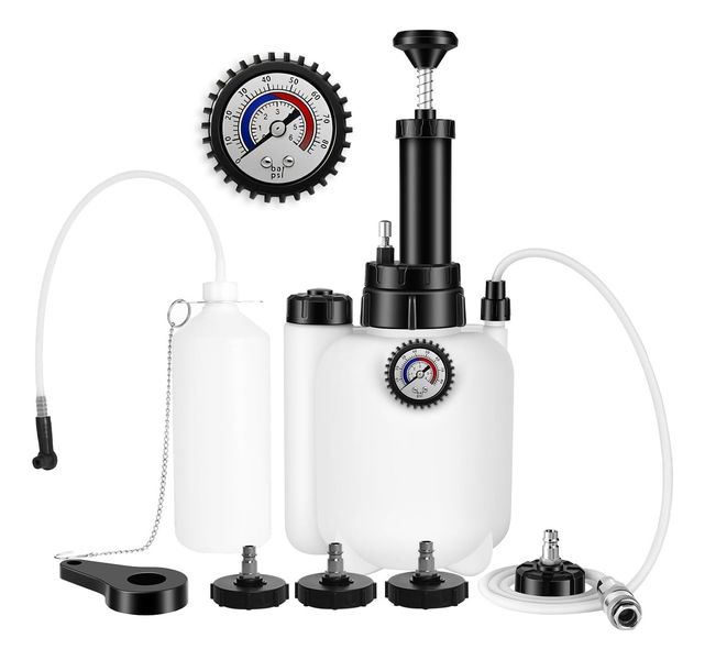 Brake Fluid Bleeder Kit for Changing and Draining Brake Fluid - 3L Capacity
