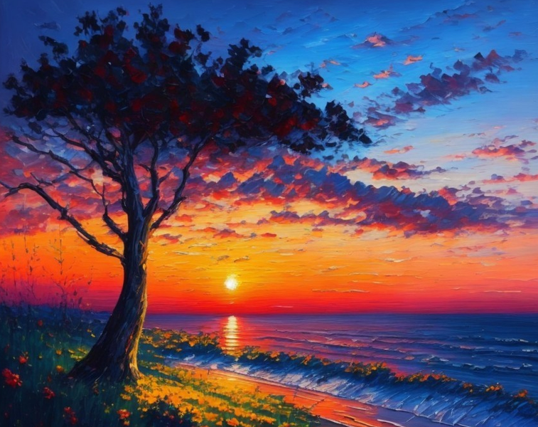 Canvas cm Home Decor Wall Art - Beautiful Sunset