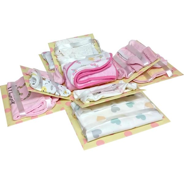 Pop-Up Petals 2-Layer Girl Baby Shower Explosion Box | Pop-Up Gift Hamper