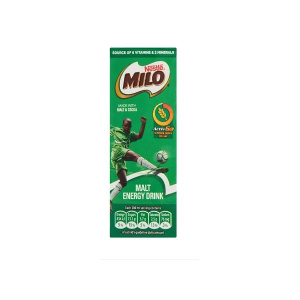 Nestle Milo Malt Energy Drink - 24 x 200ml