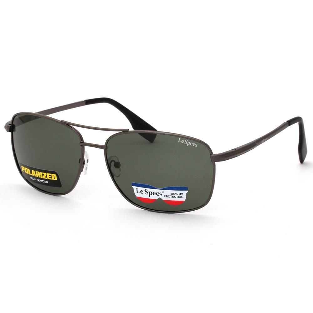 Lespecs Wrap Mens G15 Solid Polarized Lens Sunglasses Gunmetal Buy